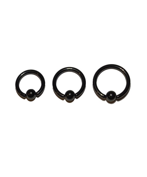 MORPH(モルフ)の「MORPH モルフ CCB ボディーピアス 12ゲージ 10mm~16mm(ピアス(片耳用)・メンズ・ブラック・10/12/14/16)」の4枚目の写真