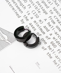 【STAINLESS】4mmクロームフープピアス