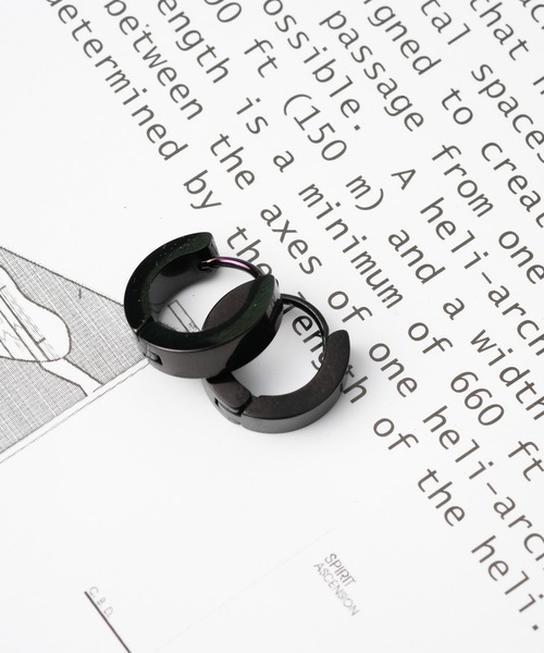 Mag.（マグ）の「【STAINLESS】4mmクロームフープピアス（ピアス（両耳用）・レディース・ブラック系その他/シルバー系その他/ゴールド系その他/ブラック/シルバー/ゴールド・FREE）」の3枚目の写真