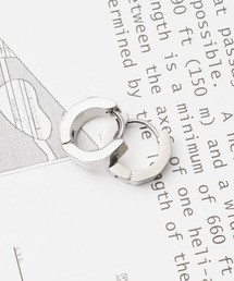 Mag. | 【STAINLESS】4mmクロームフープピアス(ピアス（両耳用）)