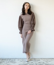 flowriri ボリュームスリーブワンピース