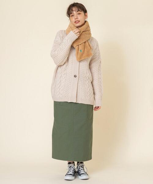 coen（コーエン）の「【WEB限定カラー】フリースマフラー#（マフラー・レディース・パープル/ブラック/オフホワイト/ベージュ・FREE）」の12枚目の写真