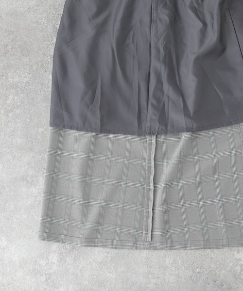 LEPSIM（レプシィム）の「デザインチェックワンピース　894089（ジャンパースカート・レディース・ブラウン/ライトグレー・LARGE/MEDIUM）」の17枚目の写真