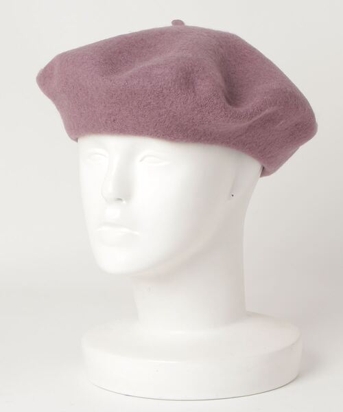 WC(ダブル シー)の「WC/カラーベレー帽(ハンチング/ベレー帽・レディース・ブラウン/ピンク/ベージュ/ブラック/ブラウン系その他・FREE)」の1枚目の写真
