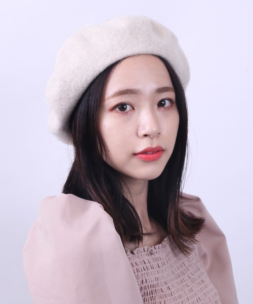 WC(ダブル シー)の「WC/カラーベレー帽(ハンチング/ベレー帽・レディース・ブラウン/ピンク/ベージュ/ブラック/ブラウン系その他・FREE)」の5枚目の写真