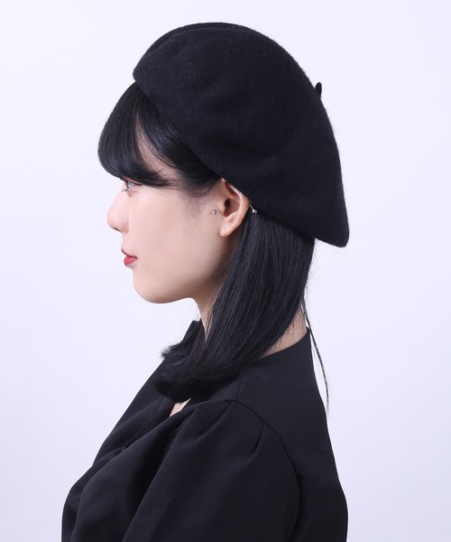 WC(ダブル シー)の「WC/カラーベレー帽(ハンチング/ベレー帽・レディース・ブラウン/ピンク/ベージュ/ブラック/ブラウン系その他・FREE)」の16枚目の写真