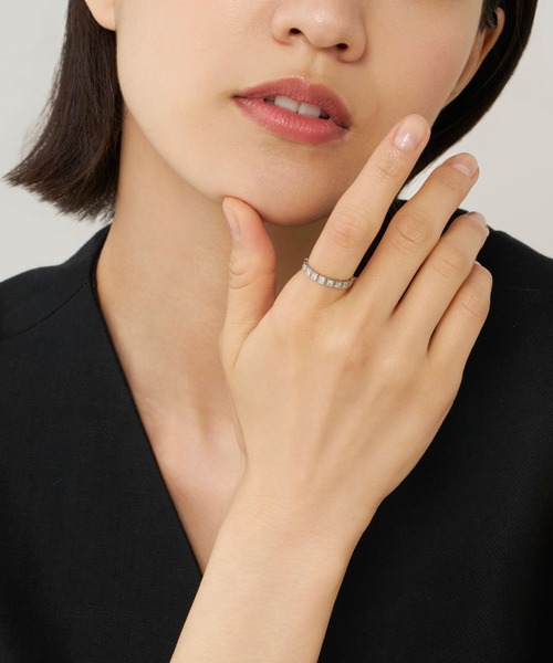 VENDOME AOYAMA(ヴァンドーム青山)の「プラチナ ダイヤモンド ステップ リング 0.18ct(リング・レディース・プラチナム・#13/#9/#11)」の4枚目の写真