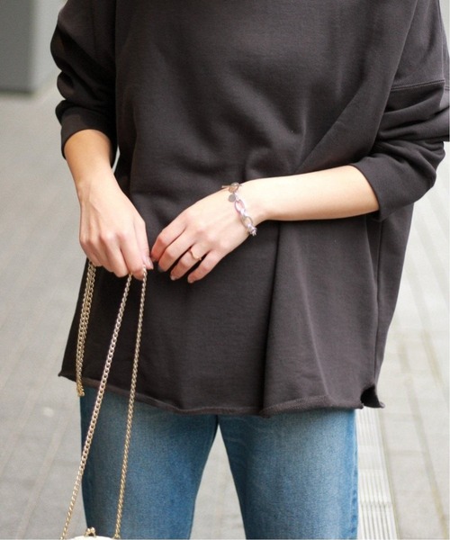 JOURNAL STANDARD relume（ジャーナルスタンダード　レリューム）の「オーバーサイズロングスウェット◆（スウェット・レディース・パープル/ブラウン/グレー/グレー系その他・FREE）」の14枚目の写真