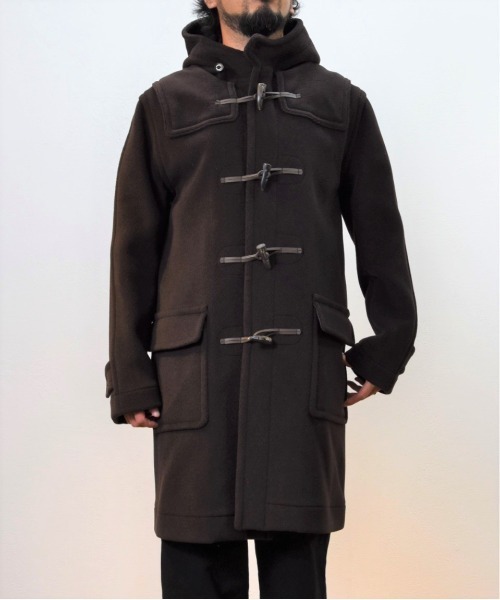 Invertere Coat インバーティア Long Length Duffle Coat ダッフルコート Made Joshaellis ジョシュアエリス Fabric Made In England ダッフルコート Invertere インバーティア のファッション