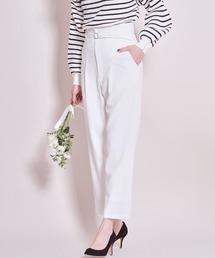 tocco closet | 細ベルト付きハイウエストテーパードパンツ≪tocco closet luxe≫(その他パンツ)