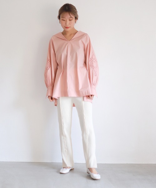 SLOBE IENA（スローブイエナ）の「【CHIAROSCURO/キアロスクーロ】SLOBE別注 バレエシューズ ◆（バレエシューズ・レディース・ホワイト/ゴールド/ベージュ/ブラック・38/39/37/36）」の20枚目の写真