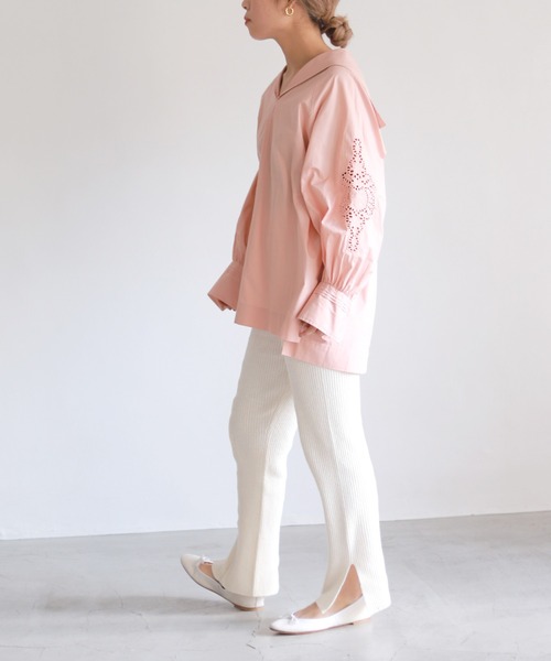 SLOBE IENA（スローブイエナ）の「【CHIAROSCURO/キアロスクーロ】SLOBE別注 バレエシューズ ◆（バレエシューズ・レディース・ホワイト/ゴールド/ベージュ/ブラック・38/39/37/36）」の21枚目の写真