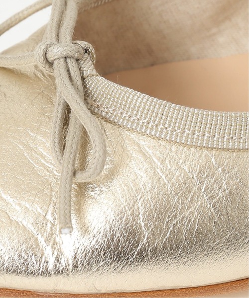 SLOBE IENA（スローブイエナ）の「【CHIAROSCURO/キアロスクーロ】SLOBE別注 バレエシューズ ◆（バレエシューズ・レディース・ホワイト/ゴールド/ベージュ/ブラック・38/39/37/36）」の18枚目の写真