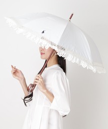 POLO RALPH LAUREN（ポロ ラルフ ローレン）の「遮光 晴雨兼用日傘 長傘　エンブフリル（長傘）」