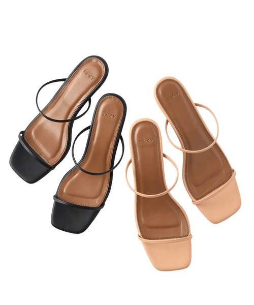 AKTE（アクテ）の「ダブルストラップサンダル（サンダル・レディース・ブラック/ベージュ/グリーン・1/2）」の12枚目の写真