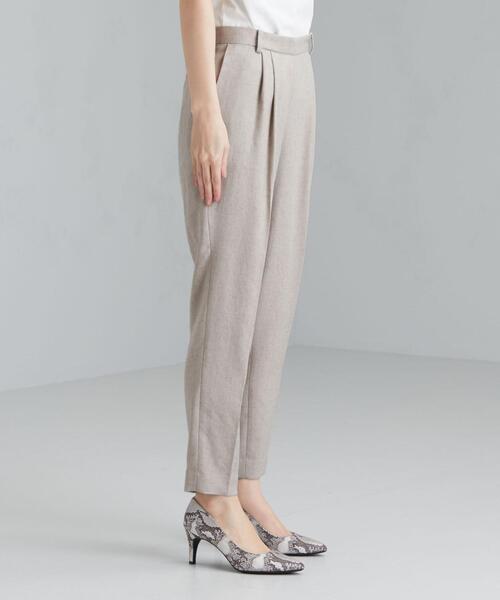 green label relaxing（グリーンレーベルリラクシング）の「[ 手洗い可能/リネンライク ]◆D テーパード パンツ -JJPS ◇No08◇（その他パンツ・レディース・ベージュ/ナチュラル/ダークグレー・44/46/40/38/42/36/34）」の4枚目の写真