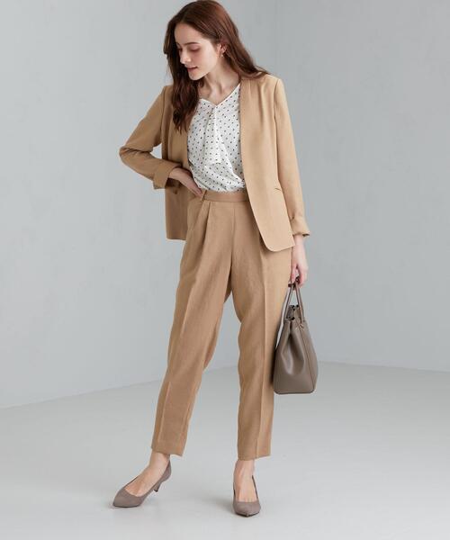 green label relaxing（グリーンレーベルリラクシング）の「[ 手洗い可能/リネンライク ]◆D テーパード パンツ -JJPS ◇No08◇（その他パンツ・レディース・ベージュ/ナチュラル/ダークグレー・44/46/40/38/42/36/34）」の17枚目の写真