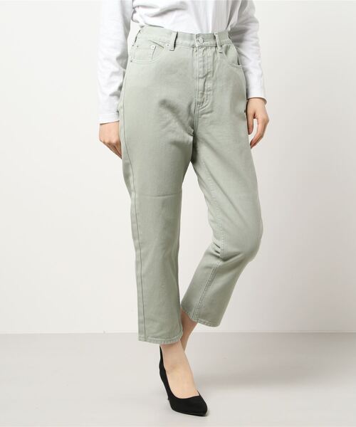 flower（フラワー）の「サニーデイズパンツ3（デニムパンツ・レディース・アイボリー/グレー/グリーン/パープル・FREE）」の8枚目の写真