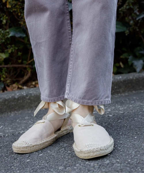 flower（フラワー）の「サニーデイズパンツ3（デニムパンツ・レディース・アイボリー/グレー/グリーン/パープル・FREE）」の12枚目の写真