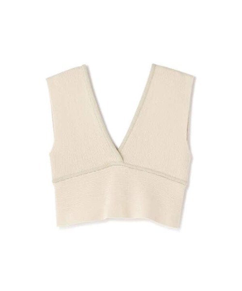 N.（N. Natural Beauty Basic）（エヌエヌナチュラルビューティーベーシック）の「◆リブニットジレ（その他トップス・レディース・ブラック/ライトベージュ・MEDIUM）」の16枚目の写真