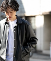 ITEMS URBANRESEARCH | ヴィーガンレザー コーチジャケット(その他アウター)