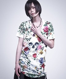 CIVARIZE（シヴァーライズ）の「『CIVARIZE』フラワースカルTEE＆総柄タンク2Pセット（Tシャツ/カットソー・メンズ）」