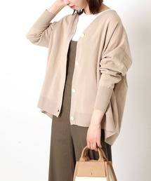 スウェットニットVカーディガン