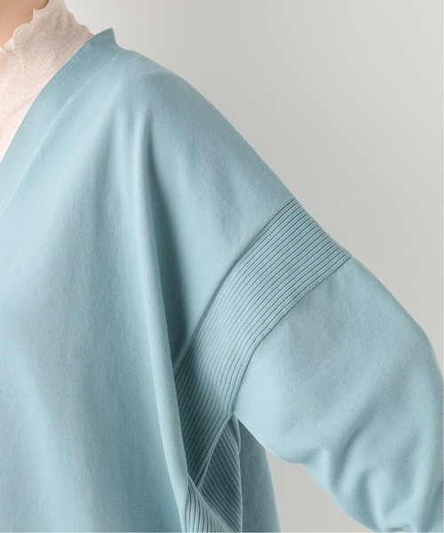 Simplicite(サンプリシテ)の「スウェットニットVカーディガン(カーディガン/ボレロ・レディース・ホワイト/ベージュ/グリーン・FREE)」の21枚目の写真