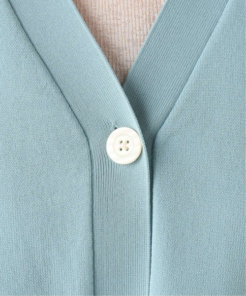 Simplicite(サンプリシテ)の「スウェットニットVカーディガン(カーディガン/ボレロ・レディース・ホワイト/ベージュ/グリーン・FREE)」の13枚目の写真