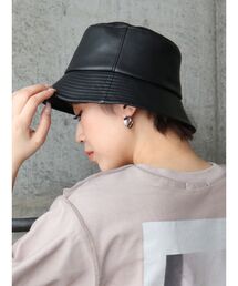 MURUA | ヴィーガンレザーバケットハット(ハット)