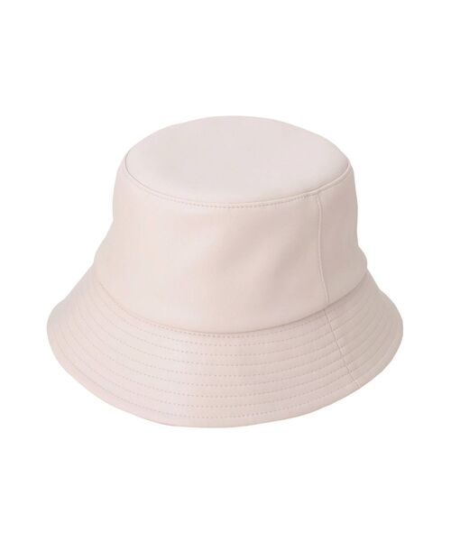 MURUA（ムルーア）の「ヴィーガンレザーバケットハット（ハット・レディース・アイボリー/ブラック・FREE）」の14枚目の写真