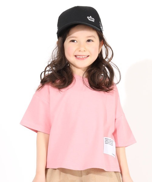 BABYDOLL（ベビードール）の「WEB限定 クールドライTシャツ 5194K（Tシャツ/カットソー・キッズ・ホワイト/ブラック/パープル/ネイビー/ブラウン/ターコイズブルー/ストーン/ベビーピンク/カーキ・90cm/110cm/100cm/120cm/130cm/140cm/150cm）」の9枚目の写真