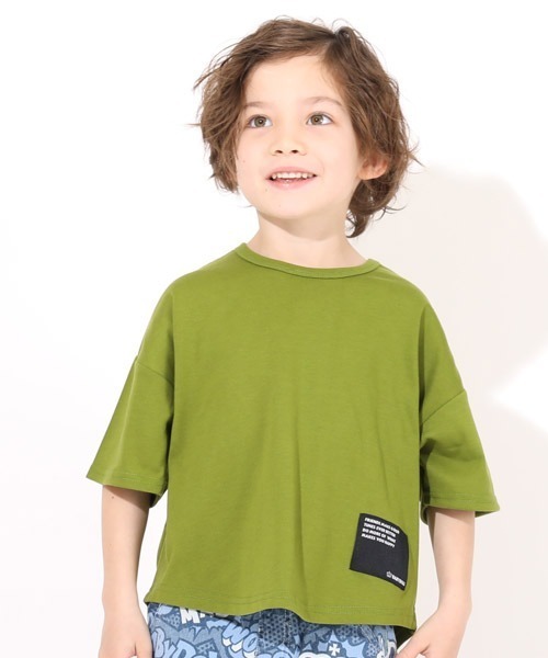 BABYDOLL（ベビードール）の「WEB限定 クールドライTシャツ 5194K（Tシャツ/カットソー・キッズ・ホワイト/ブラック/パープル/ネイビー/ブラウン/ターコイズブルー/ストーン/ベビーピンク/カーキ・90cm/110cm/100cm/120cm/130cm/140cm/150cm）」の6枚目の写真