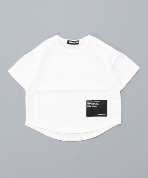 BABYDOLL（ベビードール）の「WEB限定 クールドライTシャツ 5194K（Tシャツ/カットソー・キッズ・ホワイト/ブラック/パープル/ネイビー/ブラウン/ターコイズブルー/ストーン/ベビーピンク/カーキ・90cm/110cm/100cm/120cm/130cm/140cm/150cm）」の11枚目の写真
