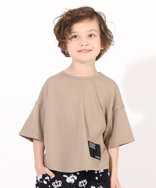 BABYDOLL（ベビードール）の「WEB限定 クールドライTシャツ 5194K（Tシャツ/カットソー・キッズ・ホワイト/ブラック/パープル/ネイビー/ブラウン/ターコイズブルー/ストーン/ベビーピンク/カーキ・90cm/110cm/100cm/120cm/130cm/140cm/150cm）」の21枚目の写真