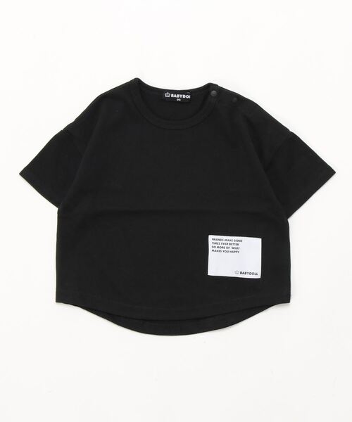 BABYDOLL（ベビードール）の「WEB限定 クールドライTシャツ 5194K（Tシャツ/カットソー・キッズ・ホワイト/ブラック/パープル/ネイビー/ブラウン/ターコイズブルー/ストーン/ベビーピンク/カーキ・90cm/110cm/100cm/120cm/130cm/140cm/150cm）」の22枚目の写真