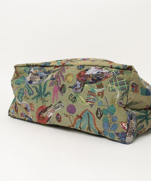 Nathalie Lete(ナタリーレテ)の「Nathalie Lete/Market bag animal&plant(トートバッグ・レディース・ブラック系/グリーン系2/グリーン系/グレー系・FREE)」の6枚目の写真