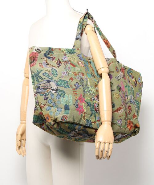 Nathalie Lete(ナタリーレテ)の「Nathalie Lete/Market bag animal&plant(トートバッグ・レディース・ブラック系/グリーン系2/グリーン系/グレー系・FREE)」の9枚目の写真