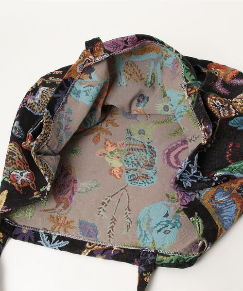 Nathalie Lete(ナタリーレテ)の「Nathalie Lete/Market bag animal&plant(トートバッグ・レディース・ブラック系/グリーン系2/グリーン系/グレー系・FREE)」の11枚目の写真