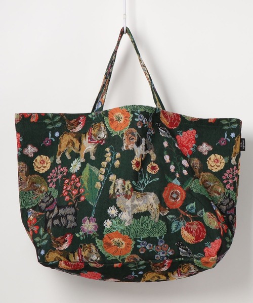 Nathalie Lete(ナタリーレテ)の「Nathalie Lete/Market bag animal&plant(トートバッグ・レディース・ブラック系/グリーン系2/グリーン系/グレー系・FREE)」の14枚目の写真