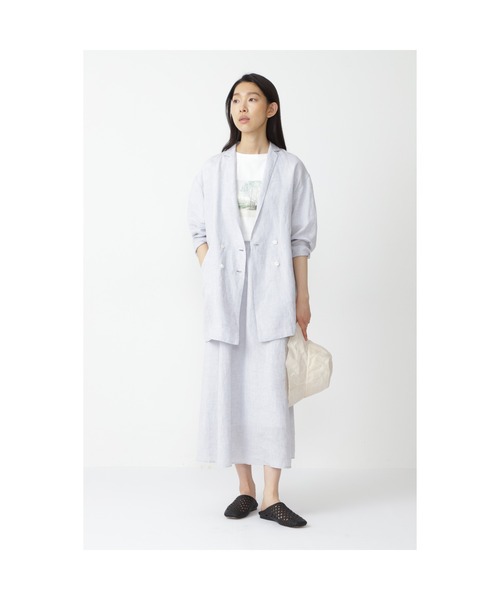 human woman（ヒューマンウーマン）の「◆ハードマンリネンスカート（スカート・レディース・グレー/イエロー/ベージュ/ネイビー・SMALL/MEDIUM）」の9枚目の写真