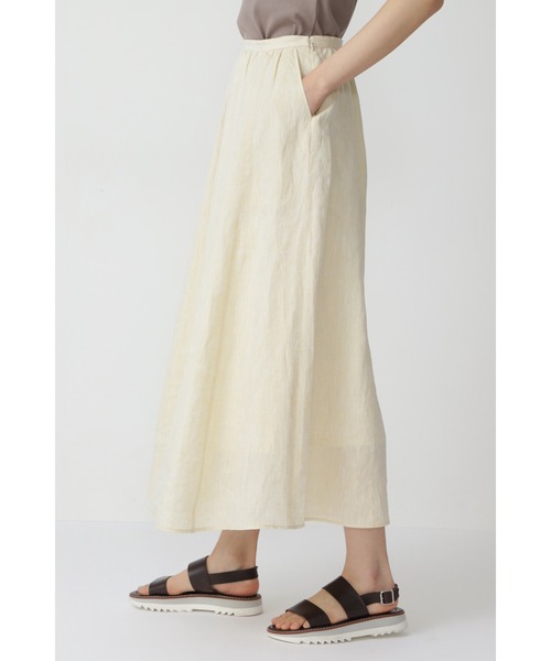 human woman（ヒューマンウーマン）の「◆ハードマンリネンスカート（スカート・レディース・グレー/イエロー/ベージュ/ネイビー・SMALL/MEDIUM）」の11枚目の写真
