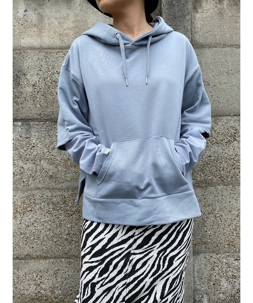 LiSeek（リシーク）の「【LiSeeK】スリーブドッキングスウェットＴＯＰ（スウェット・レディース・ホワイト/ブルー/ダークグレー・FREE）」の6枚目の写真