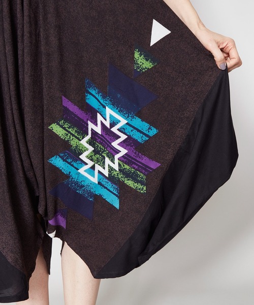 チャイハネ（チャイハネ）の「【チャイハネ】yul スピリットサロペット＆ワンピース 2WAY（サロペット/オーバーオール・レディース・ホワイト/ブラック/ブラウン/ブルー・FREE）」の16枚目の写真