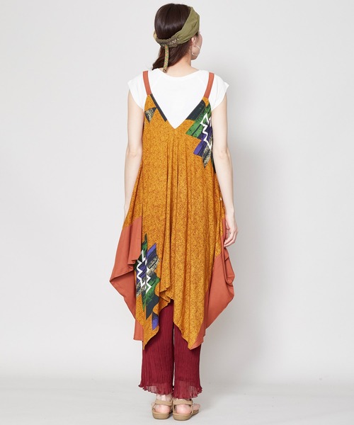 チャイハネ（チャイハネ）の「【チャイハネ】yul スピリットサロペット＆ワンピース 2WAY（サロペット/オーバーオール・レディース・ホワイト/ブラック/ブラウン/ブルー・FREE）」の22枚目の写真