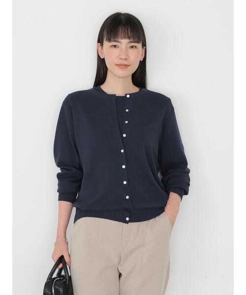 AMERICAN HOLIC（アメリカンホリック）の「クルーネックショートカーディガン　＊（カーディガン/ボレロ・レディース・ネイビー/その他7/サックスブルー/オフホワイト・L/M）」の13枚目の写真