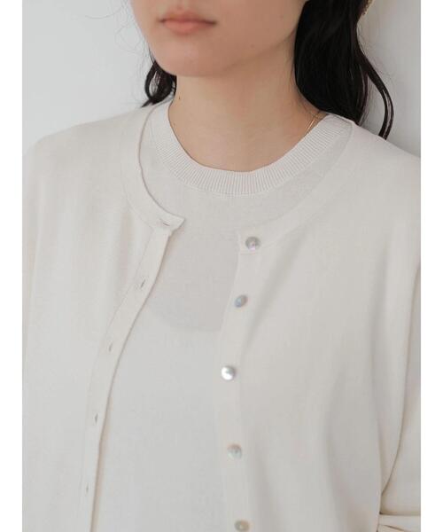 AMERICAN HOLIC（アメリカンホリック）の「クルーネックショートカーディガン　＊（カーディガン/ボレロ・レディース・ネイビー/その他7/サックスブルー/オフホワイト・L/M）」の18枚目の写真