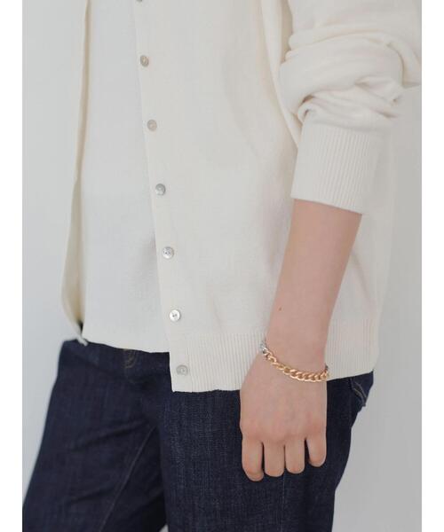 AMERICAN HOLIC（アメリカンホリック）の「クルーネックショートカーディガン　＊（カーディガン/ボレロ・レディース・ネイビー/その他7/サックスブルー/オフホワイト・L/M）」の21枚目の写真