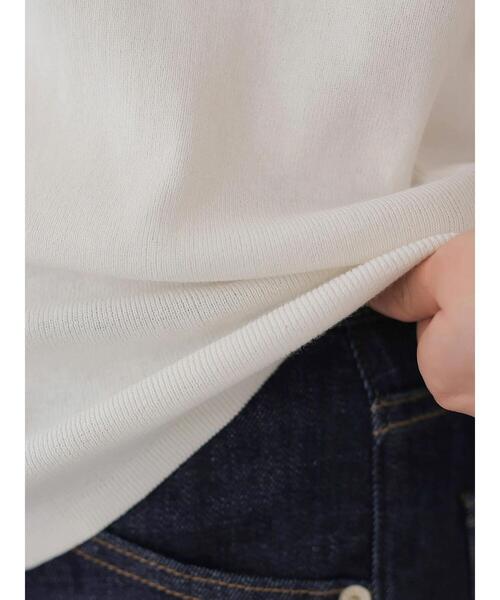 AMERICAN HOLIC（アメリカンホリック）の「クルーネックショートカーディガン　＊（カーディガン/ボレロ・レディース・ネイビー/その他7/サックスブルー/オフホワイト・L/M）」の22枚目の写真