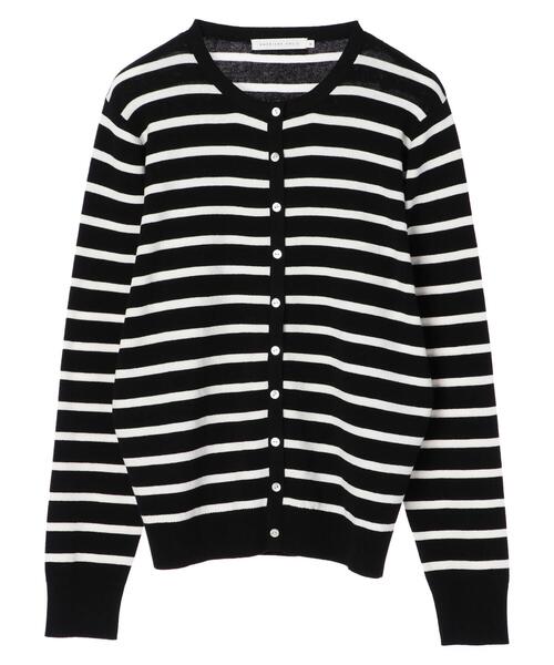 AMERICAN HOLIC（アメリカンホリック）の「クルーネックショートカーディガン　＊（カーディガン/ボレロ・レディース・ネイビー/その他7/サックスブルー/オフホワイト・L/M）」の9枚目の写真